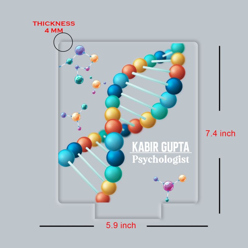 Personalized Doctor LED Night Lamp with Warm White Light Thankyou Gift for Doctor Appreciation Gift for Doctor Clinic & Hospital Decor Light (Psychologist Lamp)